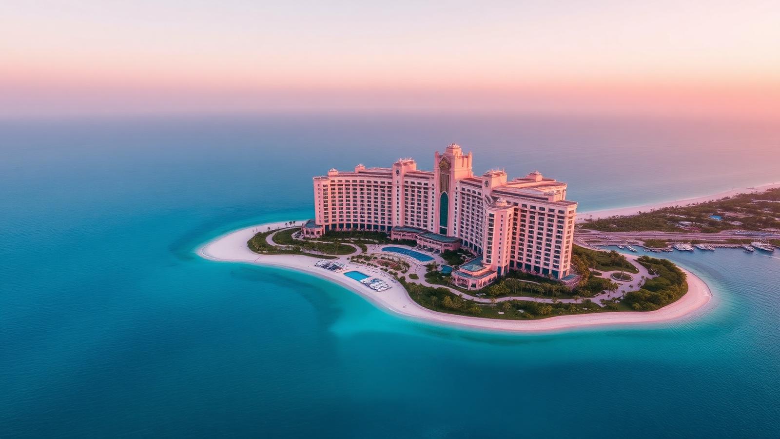 Aerial view of Atlantis The Royal on Palm Jumeirah
